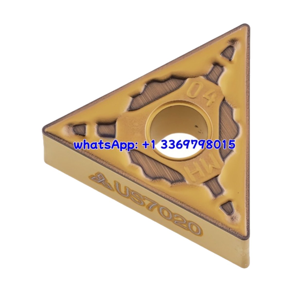 Original Mitsubishi TNMG160404-MH US7020 Carbide Insert - Triangle (10 PCS)