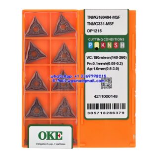 Original OKE TNMG160404-MSF OP1215 Carbide Insert - Triangle (10 PCS)