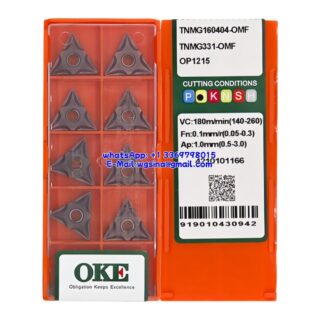 Original OKE TNMG160404-OMF OP1215 Carbide Insert - Triangle (10 PCS)