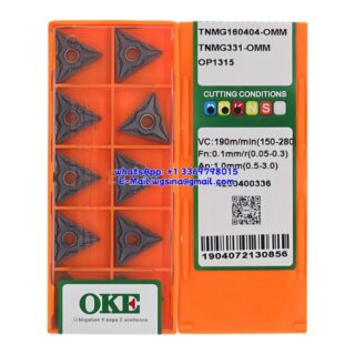 Original OKE TNMG160404-OMM OP1315 Carbide Insert - Triangle (10 PCS)