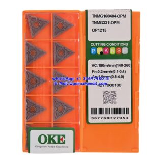 Original OKE TNMG160404-OPM OP1215 Carbide Insert - Triangle (10 PCS)