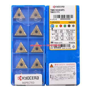 Original Kyocera TNMG160404-PS CA5525 Carbide Insert - Triangle | Steel (10 PCS)