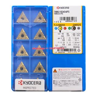 Original Kyocera TNMG160404-PS CA6525 Carbide Insert - Triangle | Steel (10 PCS)