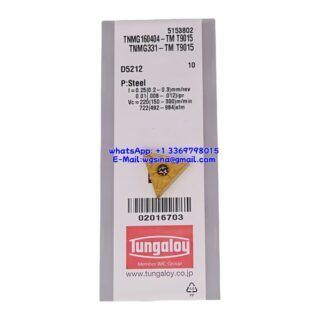 Original Tungaloy TNMG160404-TM-T9015 T9015 Carbide Insert - Triangle (10 PCS)