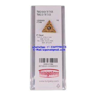 Original Tungaloy TNMG160404-TM-T9125 T9125 Carbide Insert - Triangle | Steel (10 PCS)