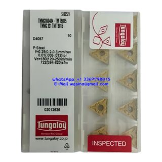 Original Tungaloy TNMG160404-TM T9015 Carbide Insert - Triangle (10 PCS)