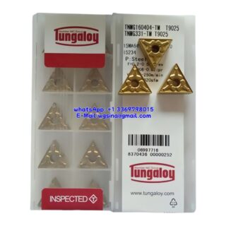 Original Tungaloy TNMG160404-TM T9025 Carbide Insert - Triangle (10 PCS)