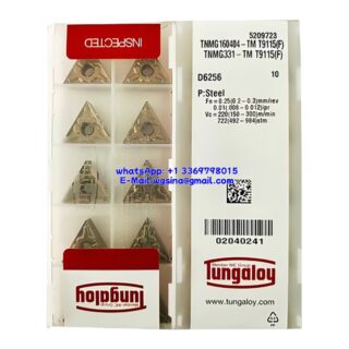 Original Tungaloy TNMG160404-TM T9115 Carbide Insert - Triangle | Steel (10 PCS) TNMG160404-TM T9115(F)