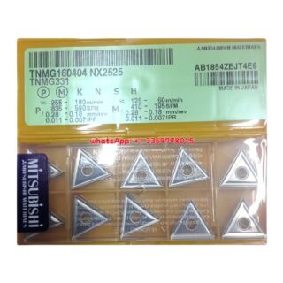 Original Mitsubishi TNMG160404 NX2525 Carbide Insert - Triangle | Steel, Stainless Steel (10 PCS)