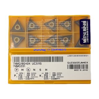 Original Mitsubishi TNMG160404 UC5115 Carbide Insert - Triangle | Steel (10 PCS)