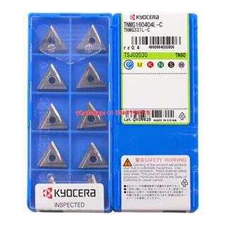 Original Kyocera TNMG160404L-C Carbide Insert - Triangle (10 PCS) TN60 TNMG160404L-C TN60