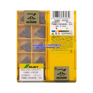 Original DIJET TNMG160404L-SG JC8015 Carbide Insert - Triangle (10 PCS)