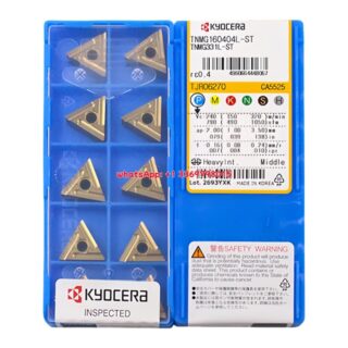 Original Kyocera TNMG160404L-ST CA5525 Carbide Insert - Triangle | Steel (10 PCS)