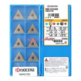 Original Kyocera TNMG160404MS CA6525 Carbide Insert - Triangle | Steel (10 PCS)