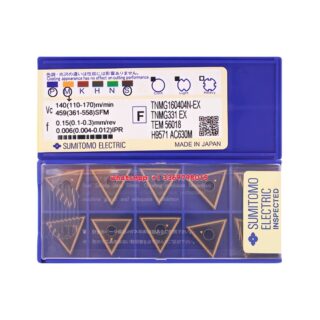 Original Sumitomo TNMG160404N-EX AC630M Carbide Insert - Triangle (10 PCS)