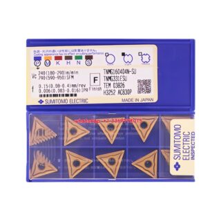 Original Sumitomo TNMG160404N-SU AC830P Carbide Insert - Triangle | Steel (10 PCS)