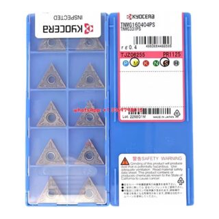 Original Kyocera TNMG160404PS PR1125 Carbide Insert - Triangle (10 PCS)