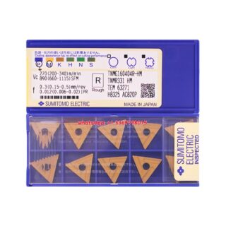 Original Sumitomo TNMG160404R-HM AC820P Carbide Insert - Triangle | Steel (10 PCS)