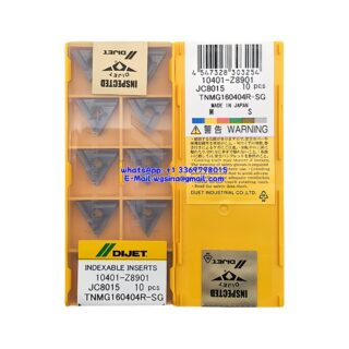 Original DIJET TNMG160404R-SG JC8015 Carbide Insert - Triangle (10 PCS)