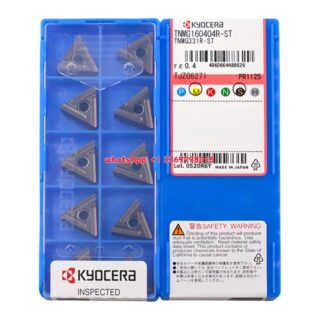 Original Kyocera TNMG160404R-ST PR1125 Carbide Insert - Triangle (10 PCS)