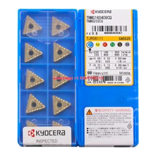 Original Kyocera TNMG160408-CQ CA5525 Carbide Insert - Triangle | Steel (10 PCS)