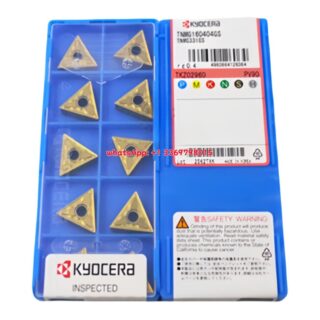 Original Kyocera TNMG160408-HQ Carbide Turning Insert - Triangle (10 PCS) PV90 TNMG160408-HQ PV90