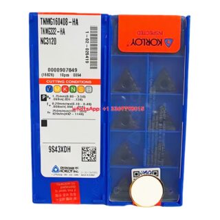 Original Korloy TNMG160408-HA NC3120 Carbide Turning Insert - Triangle (10 PCS)