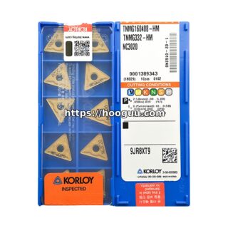 Original Korloy TNMG160408-HM NC3020 Carbide Turning Insert - Triangle | Steel, Cast Iron