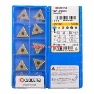 Original Kyocera TNMG160408-HQ CA5535 Carbide Turning Insert - Triangle | Steel (10 PCS)
