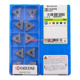 Original Kyocera TNMG160408-HQ Carbide Insert - Triangle (10 PCS) TN60 TNMG160408-HQ TN60