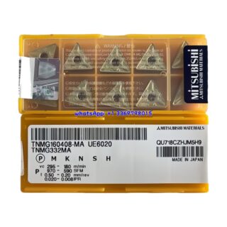 Original Mitsubishi TNMG160408-MA UE6020 Carbide Insert - Triangle (10 PCS)