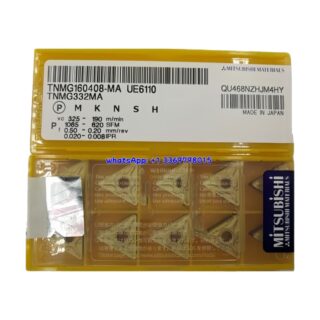 Original Mitsubishi TNMG160408-MA UE6110 Carbide Insert - Triangle (10 PCS)