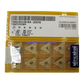 Original Mitsubishi TNMG160408-MA UE6110 Carbide Insert - Triangle | Steel & More (10 PCS)