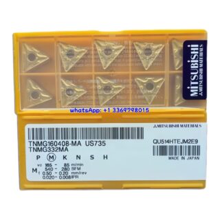 Original Mitsubishi TNMG160408-MA US735 Carbide Insert - Triangle | Steel & More (10 PCS)