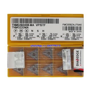 Original Mitsubishi TNMG160408-MA VP15TF Carbide Insert - Triangle | Steel, Stainless Steel (10 PCS)