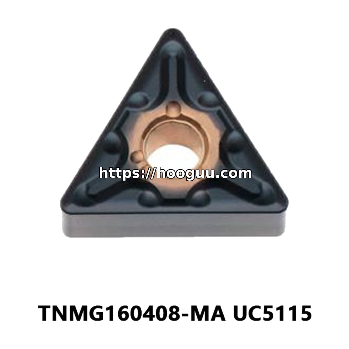 Original Mitsubishi TNMG160408-MA UC5115 Carbide Turning Insert - Triangle | Steel & More (10 PCS)