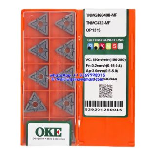 Original OKE TNMG160408-MF OP1315 Carbide Insert - Triangle (10 PCS)