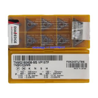 Original Mitsubishi TNMG160408-MS-VP15TF VP15TF Carbide Insert - Triangle | Steel, Stainless Steel (10 PCS)