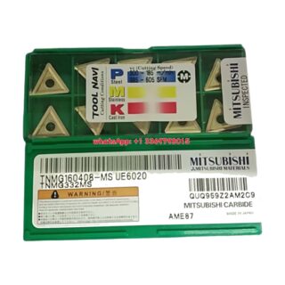 Original Mitsubishi TNMG160408-MS UE6020 Carbide Insert - Triangle (10 PCS)