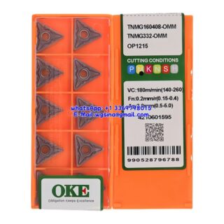 Original OKE TNMG160408-OMM OP1215 Carbide Insert - Triangle (10 PCS)