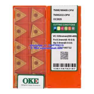 Original OKE TNMG160408-OPM OC2025 Carbide Insert - Triangle (10 PCS)