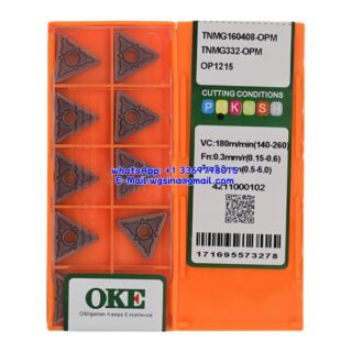 Original OKE TNMG160408-OPM OP1215 Carbide Insert - Triangle (10 PCS)