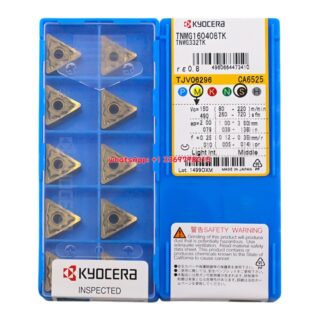 Original Kyocera TNMG160408-TK CA6525 Carbide Insert - Triangle | Steel (10 PCS)