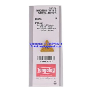 Original Tungaloy TNMG160408-TM-T9015 T9015 Carbide Insert - Triangle (10 PCS)