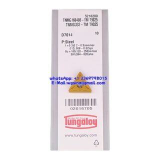 Original Tungaloy TNMG160408-TM-T9025 T9025 Carbide Insert - Triangle (10 PCS)