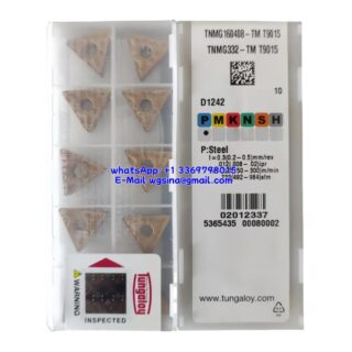 Original Tungaloy TNMG160408-TM T9015 Carbide Insert - Triangle (10 PCS)