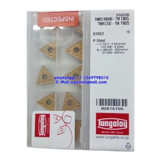 Original Tungaloy TNMG160408-TM T9025 Carbide Insert - Triangle (10 PCS)