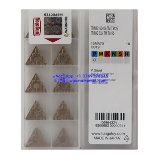 Original Tungaloy TNMG160408-TM T9125 Carbide Insert - Triangle | Steel (10 PCS)