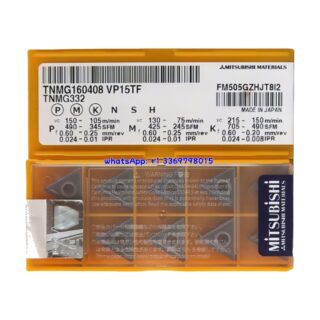 Original Mitsubishi TNMG160408 VP15TF Carbide Insert - Triangle | Steel, Stainless Steel (10 PCS)