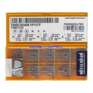 Original Mitsubishi TNMG160408 VP15TF Carbide Insert - Triangle | Steel & More (10 PCS)
